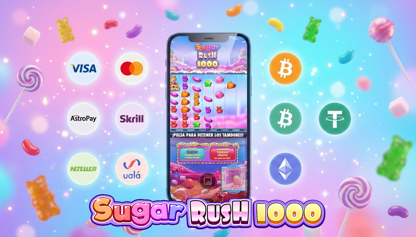 Para jugar a Sugar Rush, los jugadores de Argentina pueden recargar su cuenta a través de Mercado Pago, tarjetas, monederos electrónicos y criptomonedas